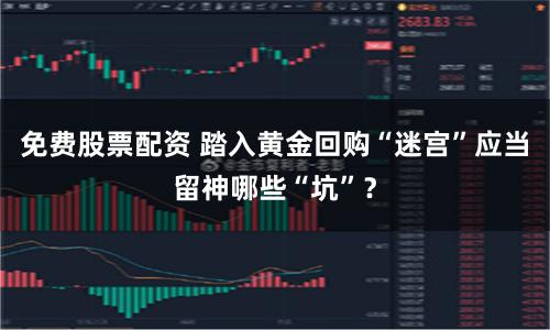 免费股票配资 踏入黄金回购“迷宫”应当留神哪些“坑”？