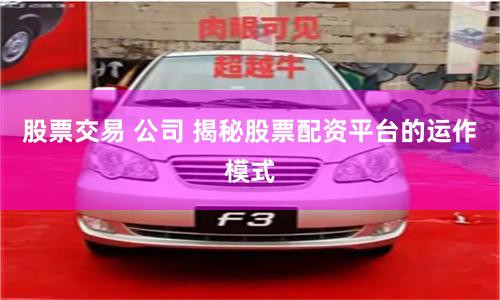 股票交易 公司 揭秘股票配资平台的运作模式