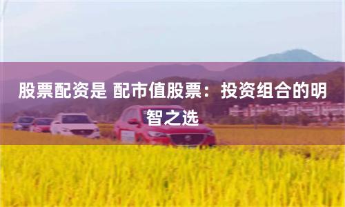 股票配资是 配市值股票：投资组合的明智之选